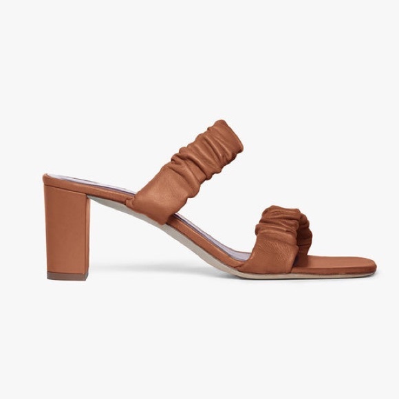 STAUD Leather Frankie Heeled Sandals - Picture 4 of 15